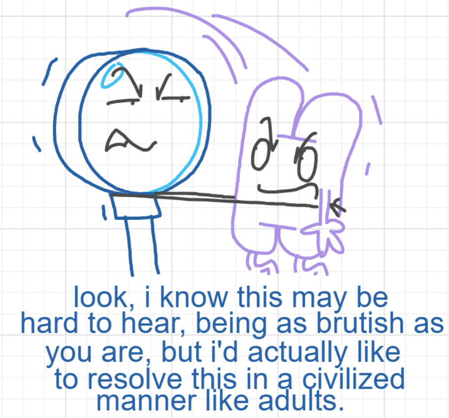 A panel from I've Been Everywhere, Man, episode nine of the Board Boards object show by Furretwalk/WalkingFurret.